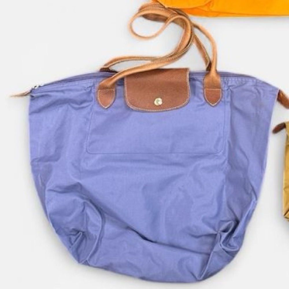 Longchamp Purple Tote Bag